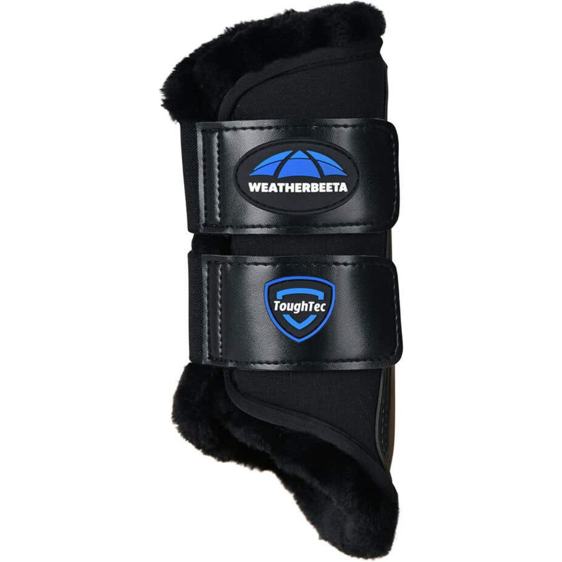 2025 Weatherbeeta Tough-Tec Comfy Fleece Brushing Boots 1027505 - Black / Black